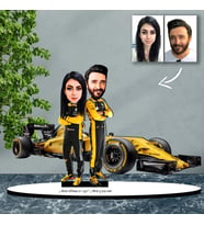 KİŞİYE ÖZEL EVLİ, SEVGİLİ, ÇİFT FORMULA1 TASARIMLI BİBLO B28