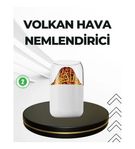 Mey İthalat® USB Şarjlı Volkanik Tasarımlı Buhar Makinesi