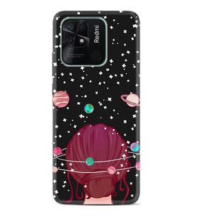 Xiaomi Poco X3 Pro M4 Pro X4 Pro C40 10C Kılıf Desenli Silikon Space Woman 1311
