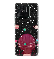 Xiaomi Poco X3 Pro M4 Pro X4 Pro C40 10C Kılıf Desenli Silikon Space Woman 1311