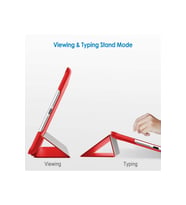 Apple iPad Mini 1.2.3.Nesil Smart Cover Standlı 1-1 Tablet Kılıfı (Kırmızı)