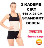 Doğum Sonrası Toparlayıcı Inceltici Korse Abdominal Sezeryan Korsesi Lohusa Korse 115 x 26 Cm Eba (Ten)