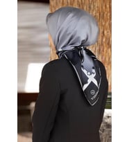Vissona Tivil İpek Eşarp 50318-0028-0027 Lacivert Karışık Desen 42523