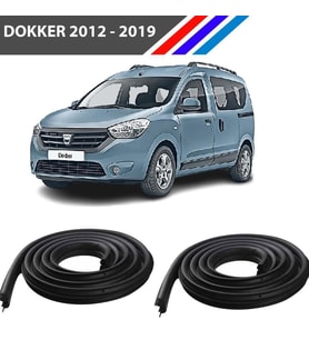 Otozet - Dacia Dokker Ön Sol ve Sağ Kapı Fitili 2 Adetli Set  2012 - 2019