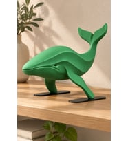 Balina Dekoratif Biblo - 22cm Büyük Boy