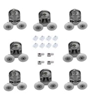 Duşakabin Tekerleği Rulman Metal Gövde 8 li Set Teker Çapı 24 mm