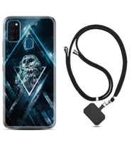 Samsung M21 M22 M23 M30 M31S M32 Kılıf Boyun Askılı Silikon Old Owl 1649