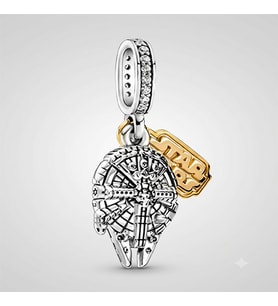 Yıldız Savaşları Sallantılı Gümüş Charm