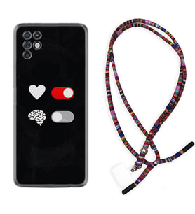 INFINIX Note 11 Pro Note 10 Hot 9 Play Kılıf Boyun Asklı Rasta Silikon Love Brain 1722
