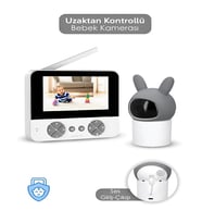 4.3 İnç Kablosuz Monitörlü 150m Menzil 720P 2.4GHz İNTERKOM Hareket Algılayıcı IP Bebek Kamerası
