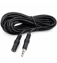Elektromer EL-8942 Siyah 3.5mm Stereo Erkek/Dişi 10 Metre Uzatma Kablo