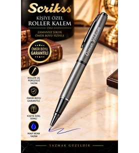 Kalemhane Scrikss Mat GriRoller Kalem Kişiye Özel