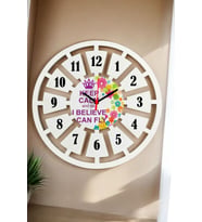 English Teacher Duvar Saati 40cm 003 (Beyaz)