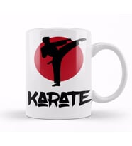 Karate Cool Martial Arts Kupa Bardak Porselen