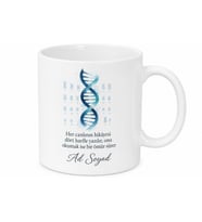 Genetik Uzmanına DNA Sarmalı Kromozom Haritası Yaşam Şifresi Hediye Kupa Bardak