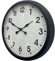 60 Cm Siyah Metal Duvar Saati