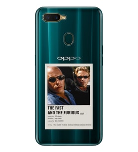 Oppo A5S/AX7/A12 Uyumlu Hızlı ve Öfkeli Minimalist Poster Desenli Şeffaf Telefon Kılıfı