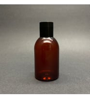 50 cc Amber Pet Şişe  - Siyah Kapaklı- 50ml Kahverengi Plastik Şişe- x 10 Adet
