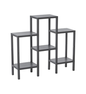 6 RAFLI - GRİ MODÜLER ÜNİTE PLASTİK 108x100x29 cm (5343)