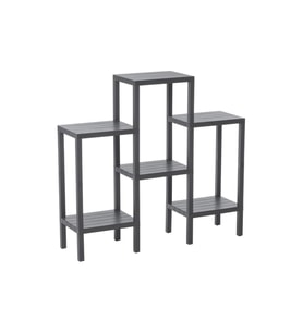 6 RAFLI - GRİ MODÜLER ÜNİTE PLASTİK 108x100x29 cm (5343)