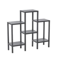 6 RAFLI - GRİ MODÜLER ÜNİTE PLASTİK 108x100x29 cm (5343)