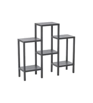 6 RAFLI - GRİ MODÜLER ÜNİTE PLASTİK 108x100x29 cm (5343)