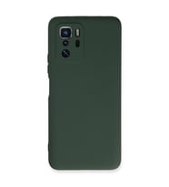 Xiaomi Poco X3 Gt Kılıf Nano İçi Kadife Silikon - Koyu Yeşil