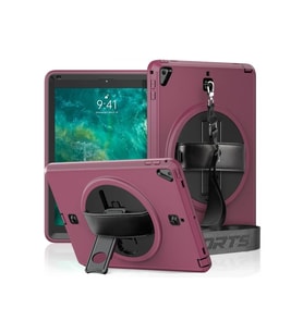 Mey İthalat® iPad 5 Air 9.7 Kılıf Strap-C Otterbox Tablet Kapak - Mürdüm
