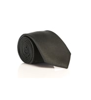 Siyah Slim Fit Düz Renk Dokuma Kravat / DDK-08