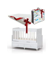 Anne Yanı Sallanır Bebek Beşiği, Gri Uyku Setli, Yataklı, Çekmeceli 60 X 120