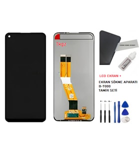 Samsung Galaxy A11 - SM-A115 Uyumlu Lcd Ekran Dokunmatik Servis + B-7000 + TAMİR SETİ