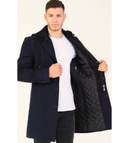 PLT8371 DEWBRRY ERKEK PALTO-KOYU LACİVERT