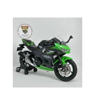 Ninja 400 1:12 Diecast Sesli Işıklı Motosiklet Modeli - Yeşil Siyah