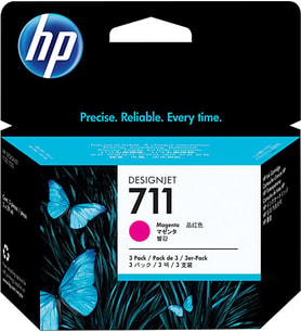 Tonersepeti Hp 711-CZ135A Kırmızı Orjinal Kartuş 3Lü Paket