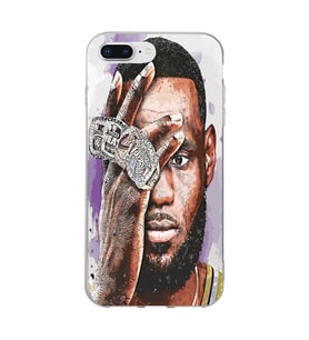 Iphone 7 PLUS - 8 PLUS Uyumlu Lebron James Tasarımlı Şeffaf Telefon Kılıfı
