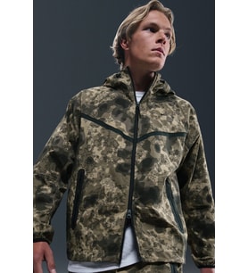 Nike Tech Fleece Wr Fz Camo Full Zip Hoodie Kapüşonlu Unisex Kamuflaj Sweatshirt
