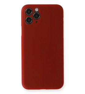 Newface Apple iPhone 11 Pro Max Kılıf PP Ultra İnce Kapak - Kırmızı
