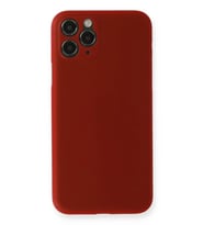Newface Apple iPhone 11 Pro Max Kılıf PP Ultra İnce Kapak - Kırmızı