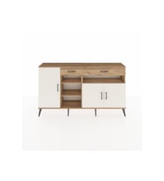 Arges Konsol 5 Raflı 2 Çekmeceli 3 Kapaklı 176x30x99 Çam-Aytaşı/Çam