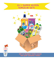 8+1 Set Domestos Çamaşır Suyu Cif Krem Şampuan Sıvı Sabun Marc Yüzey Temizleyici Pronto Ahşap