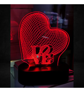 Kişiye Özel Love Led Gece Lambası