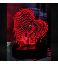 Kişiye Özel Love Led Gece Lambası