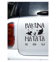 Hakuna Matata Oto Sticker Siyah 15 Cm