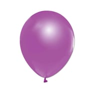 Balon Baskısız Metalik 10  Adet Mor-