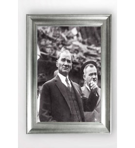 Gümüş Çerçeveli Atatürk Tablo cv1055