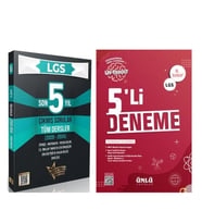 Liderler Karması 8. Sınıf LGS Tüm Dersler Çıkmış Sorular Son 5 Yıl ve Ünlü 5 li Deneme Seti 2 Kitap