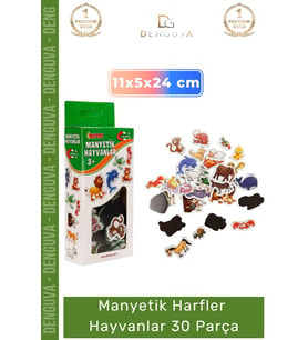#MıknatıslıFigür Eğitici Mıknatıslı Oyuncak Figür Buzdolabı Magneti Zeka Manyetik Hayvanlar 30 Parça
