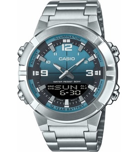 Casio AMW-870DA-2A2VDF Quartz Analog/Dijital Çelik Gri 44 mm Erkek Kol Saati