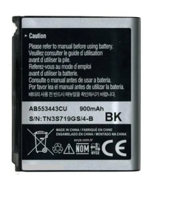 Samsung  S5233 G800 Pil Batarya AB553443CE BK