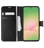 Microsonic Samsung Galaxy A56 Kılıf Delux Leather Wallet Siyah (Siyah)